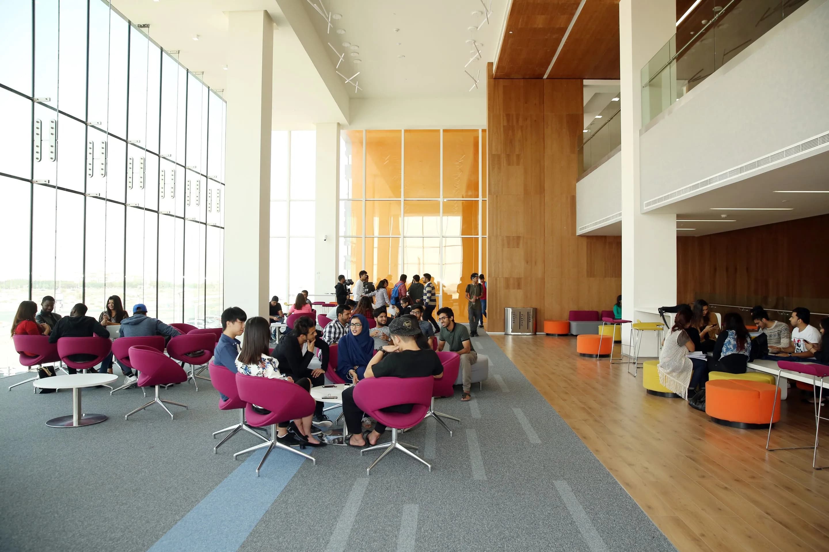 Group of students in the Hall